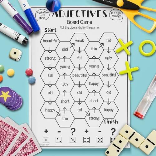 Adjectives 'Board Game' - Gru Languages