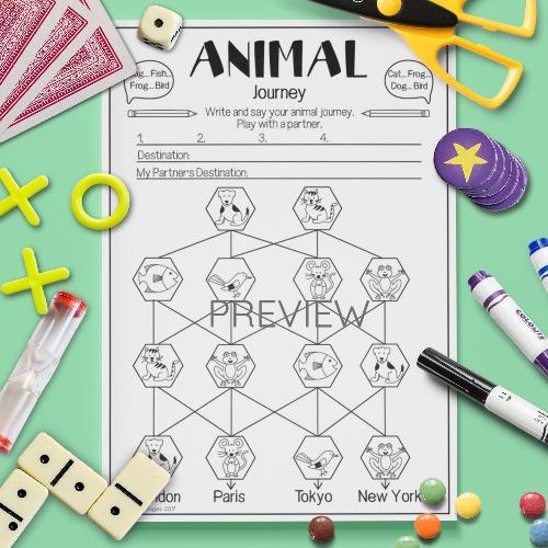 Animal | Pronunciation Journey Game | ESL Worksheet For Kids