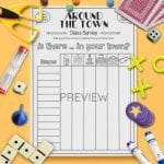 Around The Town | Class Survey | Fun ESL Worksheet For Kids
