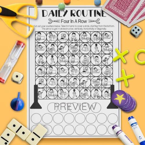 Daily Routines Board Game - ESL worksheet by Alenka