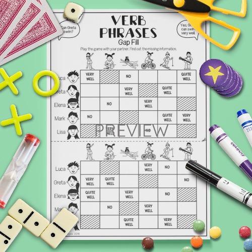 Verb Phrases, Board Game