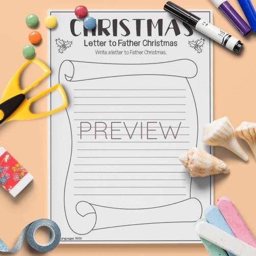 ESL English Letter To Father Christmas Activity Worksheet