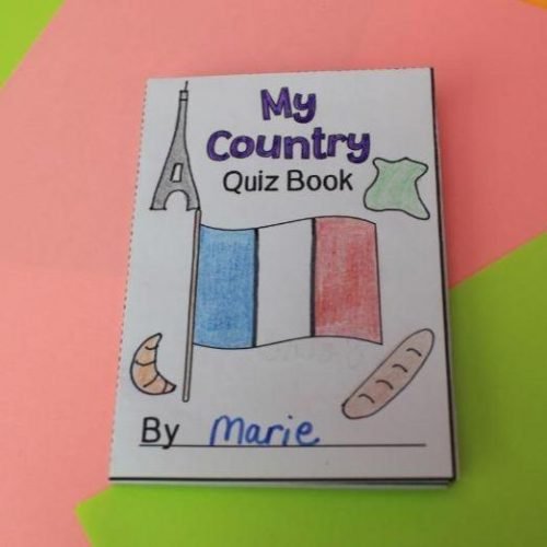 My Country | Quiz Book Craft | Fun ESL Worksheet For Kids