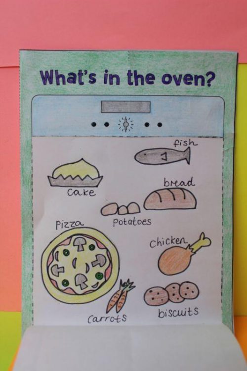 Food Oven Craft Activity Fun ESL Worksheet For Kids