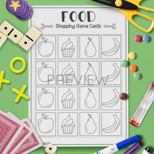 Lunch Box Game for Kids Shopping List Game Nutrition Shopping Game