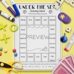Under The Sea | Drawing Game | Fun ESL Worksheet For Kids