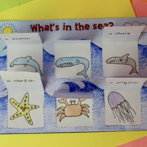 Under The Sea | Window Craft | Fun ESL Worksheet For Kids