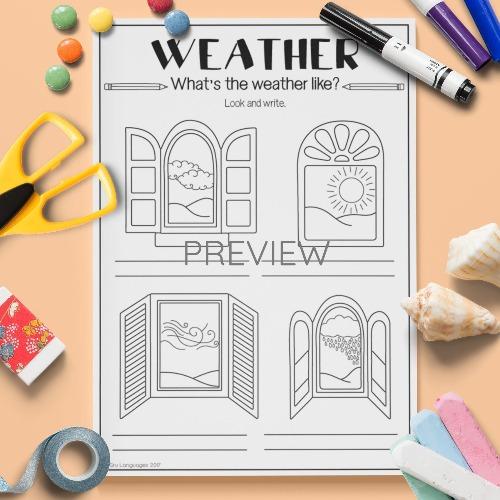 ESL English What Is The Weather Like Activity Worksheet