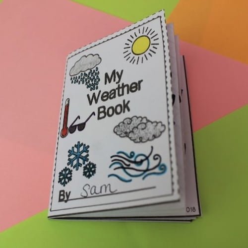 Weather | Book Craft Activity | Fun ESL Worksheet For Kids