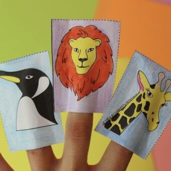 Wild Animals | Finger Puppets Craft Activity | ESL Worksheet