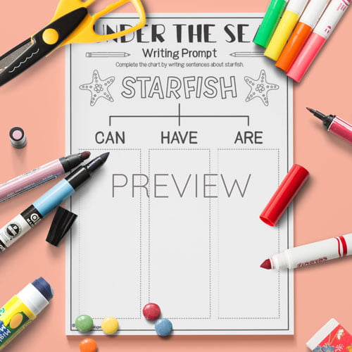 ESL English Starfish Can Have Are Activity Worksheet