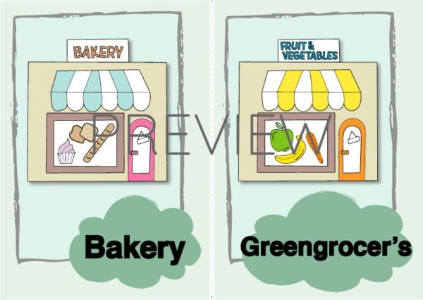 ESL Bakery and Greengrocer's Flashcard