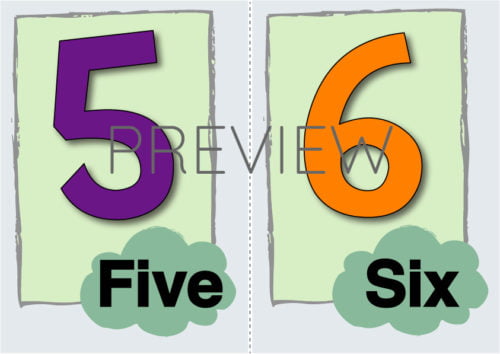 ESL Five and Six Flashcard