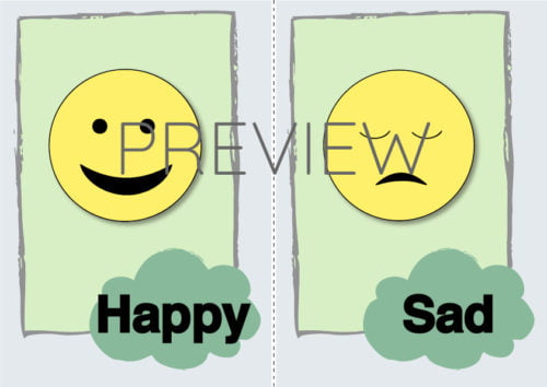 ESL Happy and Sad Flashcards