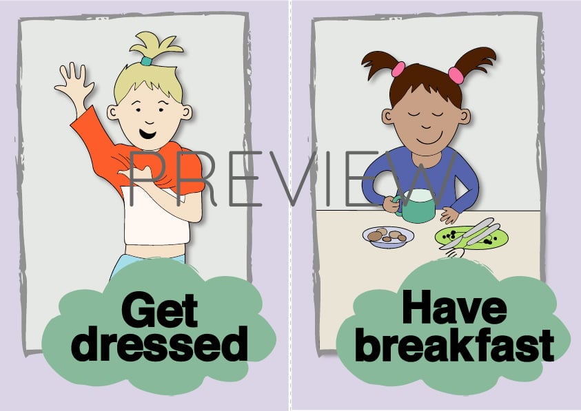 get-dressed-and-have-breakfast-flashcard-gru-languages