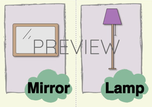 ESL Mirror and Lamp Flashcards