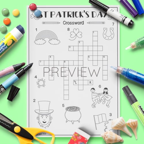 st patrick's day crossword for children
