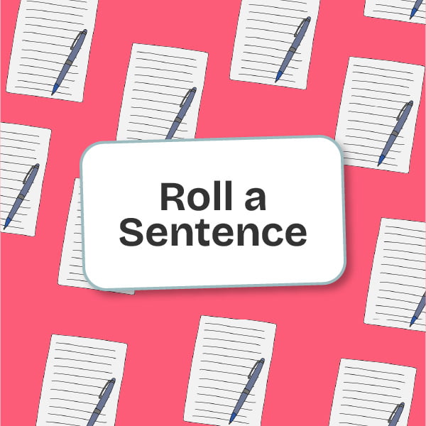 roll a sentence online game for children