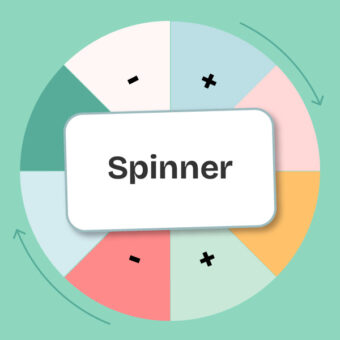 Online spinner game for children