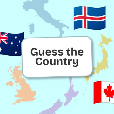 Snakes amp Ladders Online ESL Game - Guess The Country Game 400x400 