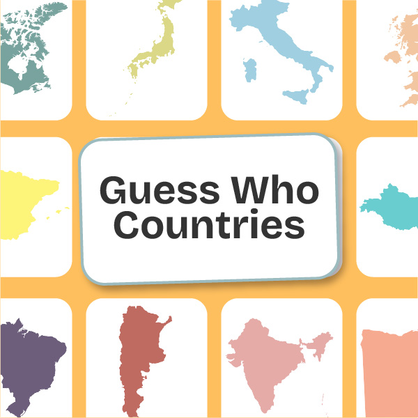 Online Guess Who Country Game for Children