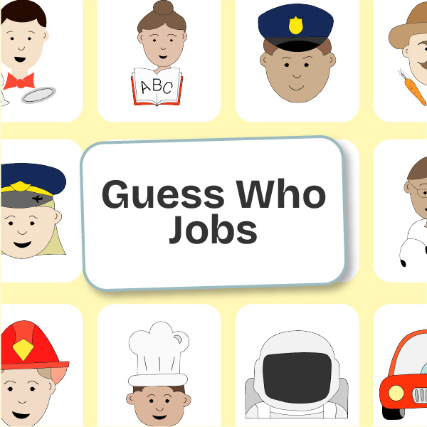 Online Jobs Guess Who Game for Children