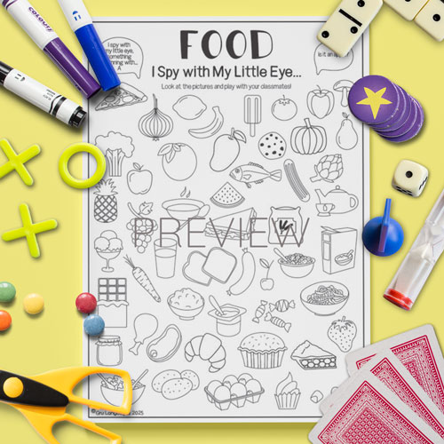 Food I Spy Game for Children