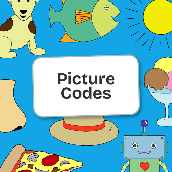 Picture Online Codes Vocabulary Game for Children