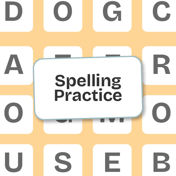 Simple Spelling Practice for Children learning English