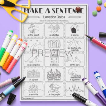 Make a Sentence | Printable Cards for Children