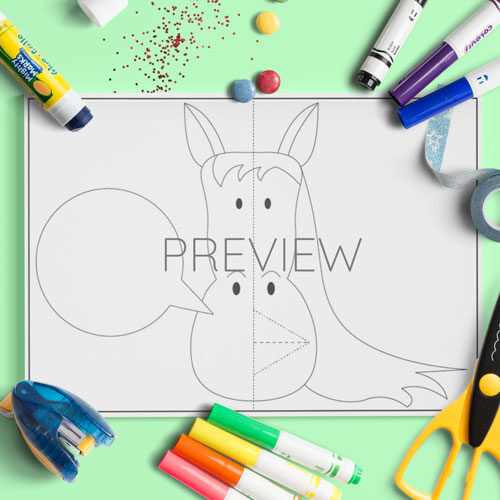 Chinese New Year horse pop up card craft