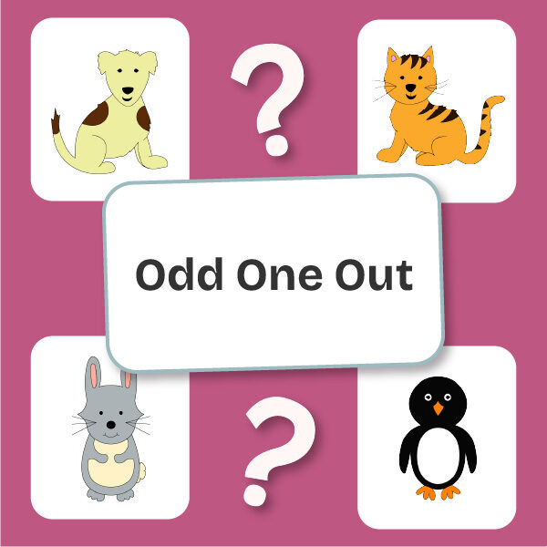Odd one out online speaking game for children