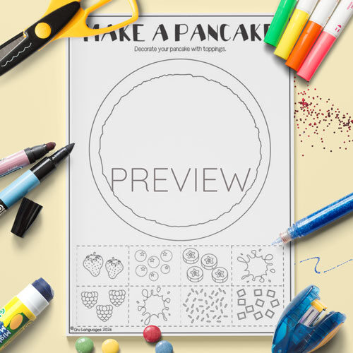 Make a pancake craft activity for Pancake Day