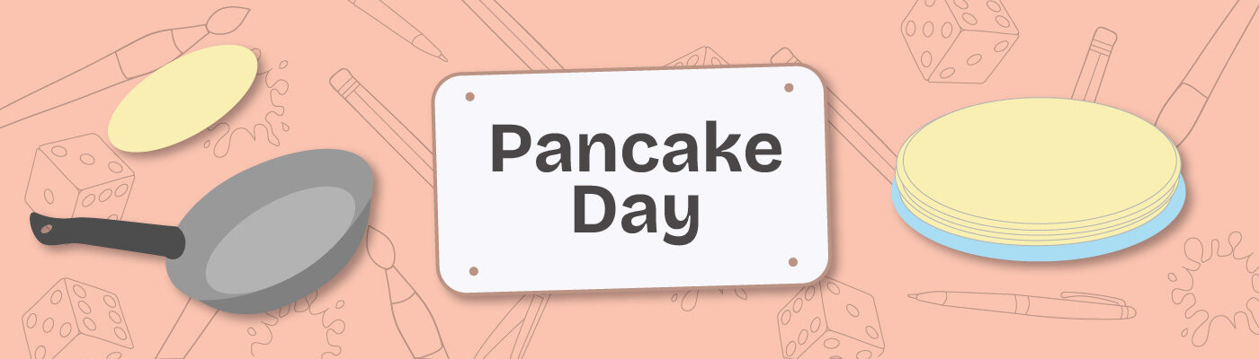 Pancake day topic banner